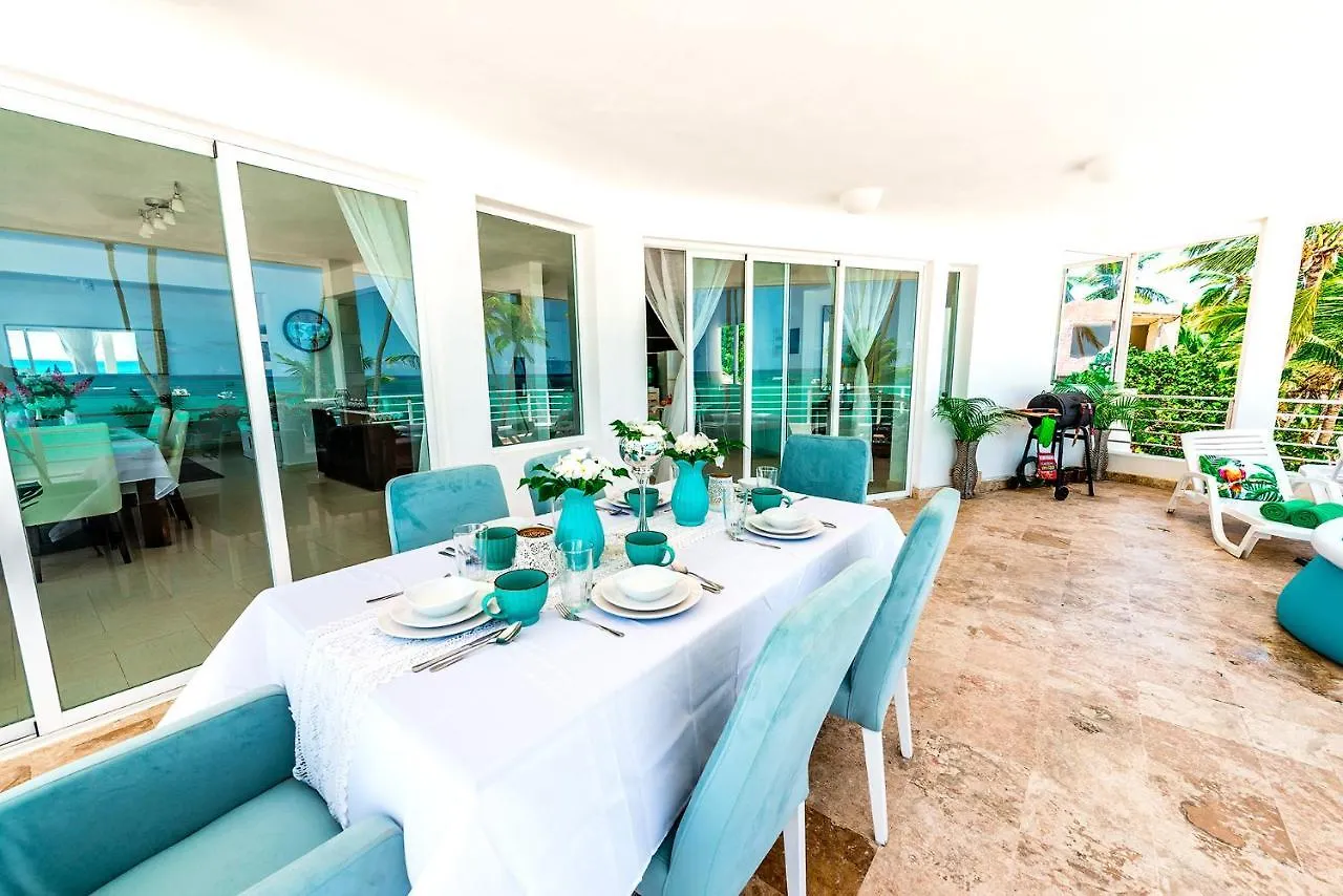 Apartment Beachfront Punta Cana Condo For Rent - Ocean View, Private Terrace, And Bbq Dominican Republic