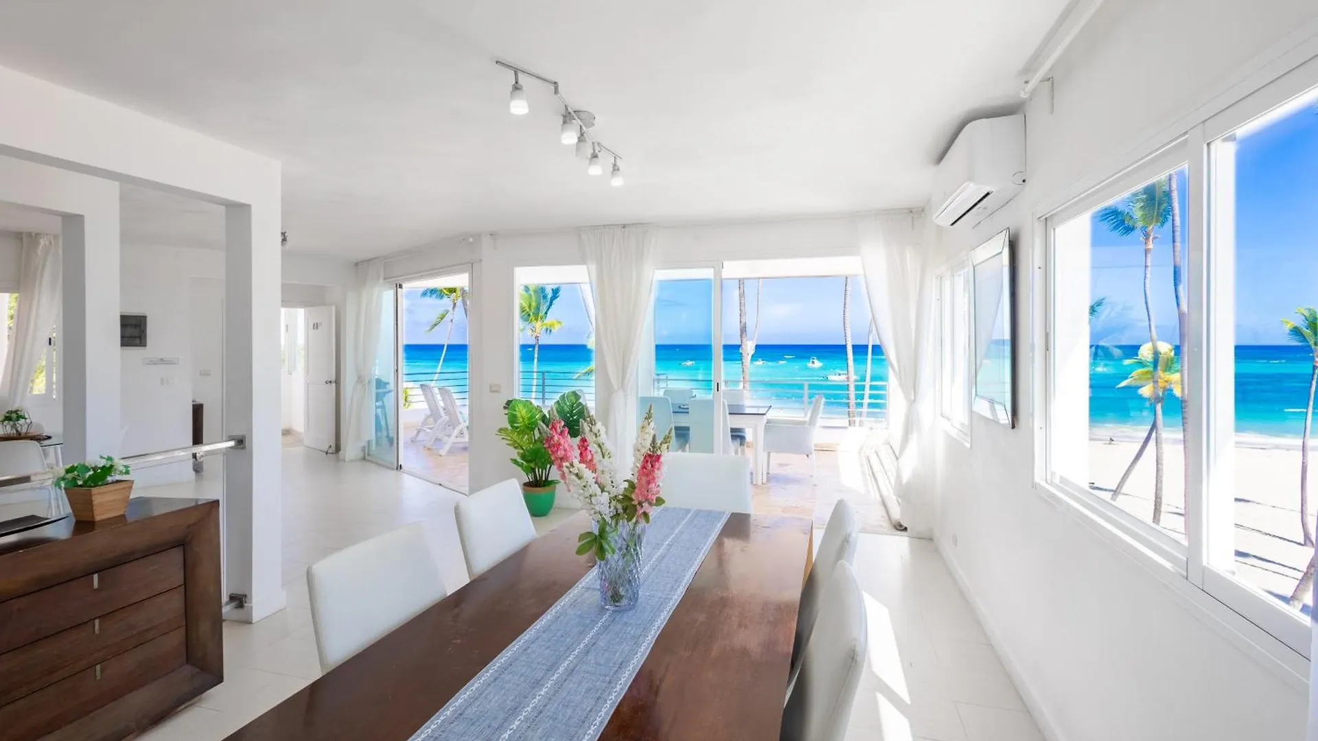 Beachfront Punta Cana Condo For Rent - Ocean View, Private Terrace, And Bbq